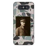 LG K41S - K51S Kılıf Atatürk (16) Kalın Kılıf Kamuflaj Açık Yeşil