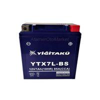 YİĞİT AKÜ 12 V 7 AH-AMPER YTX7L-BS MOTOSİKLET AKÜSÜ-YİĞİT AKÜ 2021/5 ÜRETİM