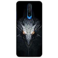Xiaomi Redmi K30 5G Kılıf Dragons (13) Silikon Kap Gri Ejderha