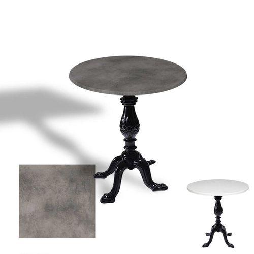 Dockers Çipa 1001 Döküm Ayak Yuvarlak Masa Çap 80cm - (Werzalit, Wermodin ve Allzalit Tabla) - Copperfield