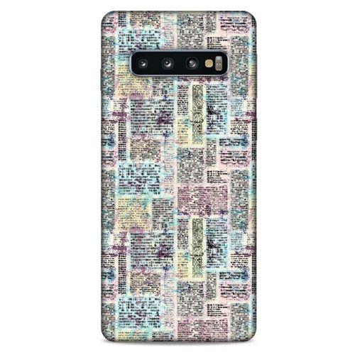 Samsung Galaxy S10 Kılıf Pastel Renkler (7) Telefon Kılıfı Pembe Mavi
