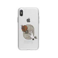 iPhone XS Olive Branch Premium Şeffaf Telefon Kılıfı
