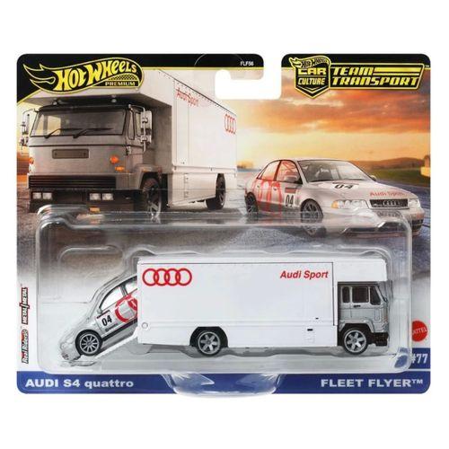 Eğitici Çocuk Hot Wheels Premium Team Transport Audi S4 Quattro & Fleet Flyer