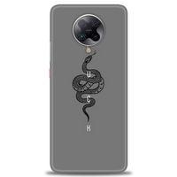 Xiaomi Poco F2 Pro Kılıf HD Baskılı Kılıf - Siyah Yılan + Tam Ekran Koruyucu