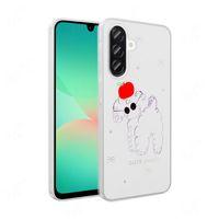 Galaxy A26 Kılıf Şeffaf Figürlü Zore Folk Sert Kapak