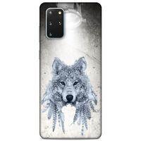 Lopard Samsung Galaxy S20 Plus Uyumlu Kılıf Tattoo's (48) Bumper Kılıf Kızılderili Kurt