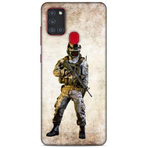 Lopard Samsung Galaxy A21s Uyumlu Kılıf GameX (21) Koruyucu Kapak Soldier