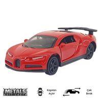 Çek Bırak Metal Küçük Arabalar 8 cm - 6411A - Kırmızı