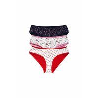 Pamuklu Geniş Kenarlı Likralı Desenli Bato Kadın Külot 3'lü Paket Set2