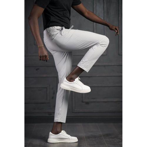 Beli Lastikli Ve İplikli Likralı Yazlık İnce Paraşüt Kumaş Jogger Pantolon