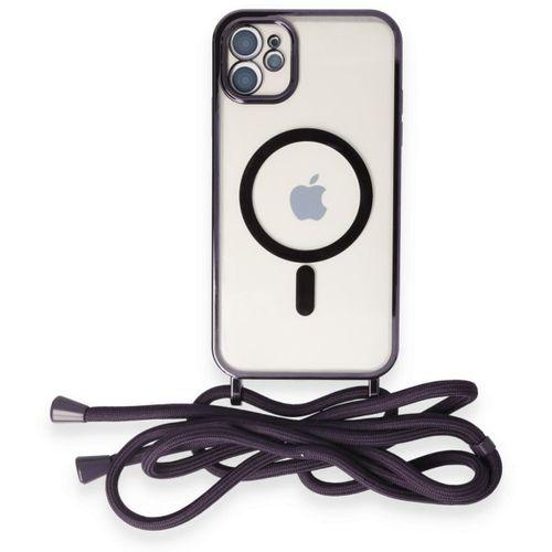 iPhone 11 Kılıf Divo Lazer Askılı Magsafe Kapak