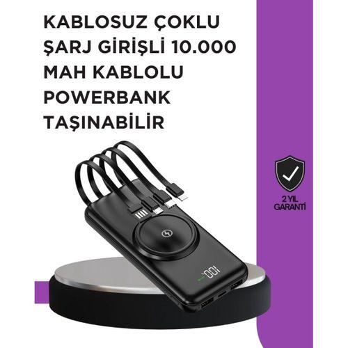 Çoklu Cihaz Uyumu İle Kablolu Ve Kablosuz Şarj – Pratik Powerbank