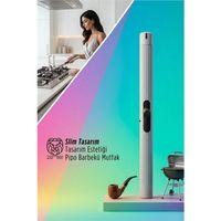 Slim Lüks Mutfak Pipo Çakmağı - Gazlı Uzun Barbekü Ateşleyici - Modern Tasarım