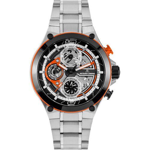 Jacques Lemans Manchester JL.1-2150E Quartz Çelik Gri 10 ATM 44 mm Erkek Kol Saati