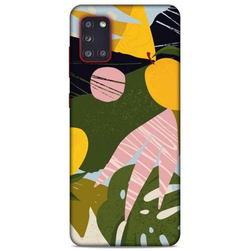 Lopard Samsung Galaxy A31 Uyumlu Kılıf Soyut Sanat (33) Baskılı Hybrid Kılıf