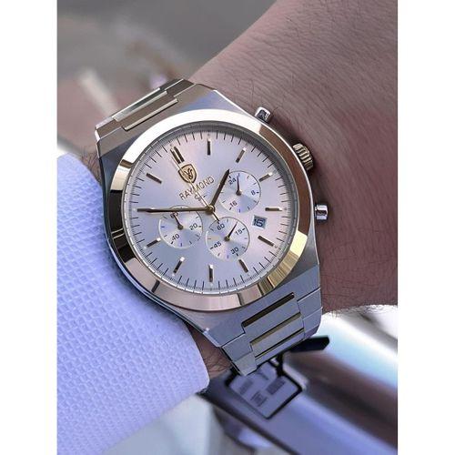 Raymond Nişan Ve Damatlara Özel Çelik Kordon 2 Yıl Garantili 5 Atm Erkek Kol Saati+Bileklik RMD.13