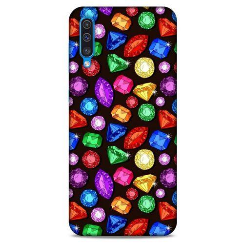 Samsung Galaxy A30s Kılıf Baskılı Özel Seri Taşlı (5) Koruma Kabı