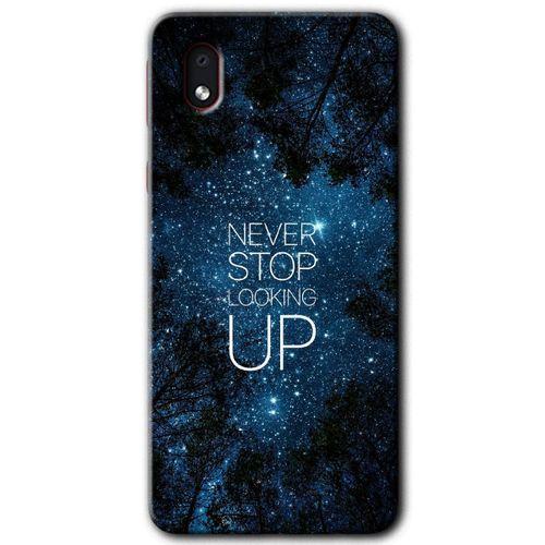 Galaxy A01 Core Kılıf HD Desen Baskılı Arka Kapak - Stars Wallpaper + Kırılmaz Cam