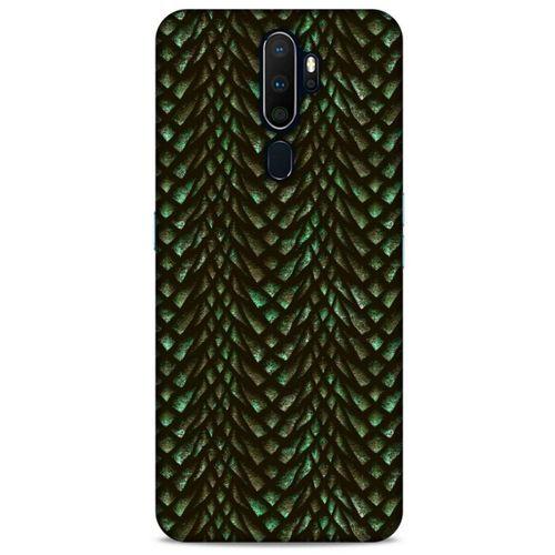 Oppo A9 2020 Kılıf Dragons (3) Kapak Ejderha Cilt Yeşil