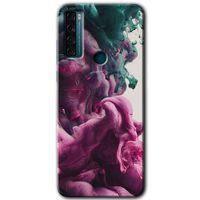 TCL 20 SE Kılıf HD Desen Baskılı Arka Kapak - Liquid Cloud