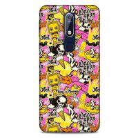 Graffitix (40) Desenli Silikon Kapak Nokia 7.1 Kılıf
