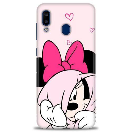 Samsung Galaxy A20 Kılıf HD Baskılı Kılıf - Pink + Tam Ekran Koruyucu