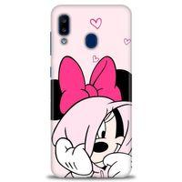 Samsung Galaxy A20 Kılıf HD Baskılı Kılıf - Pink + Tam Ekran Koruyucu