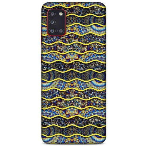 Samsung Galaxy A31 Kılıf Baskılı Özel Seri Taşlı (39) Liquid Crystal Kılıf