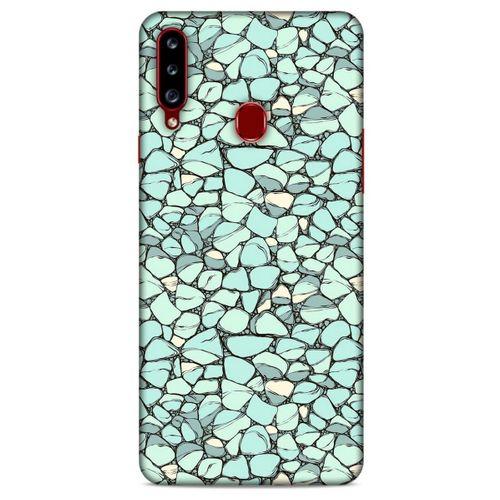Samsung Galaxy A20s Kılıf Baskılı Özel Seri Taşlı (21) Koruyucu Kapak