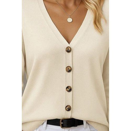 Kasın Uzun Kollu önü Düğmeli Kısa Hırka