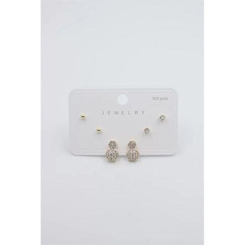 Çoklu Set Küpe - Altın