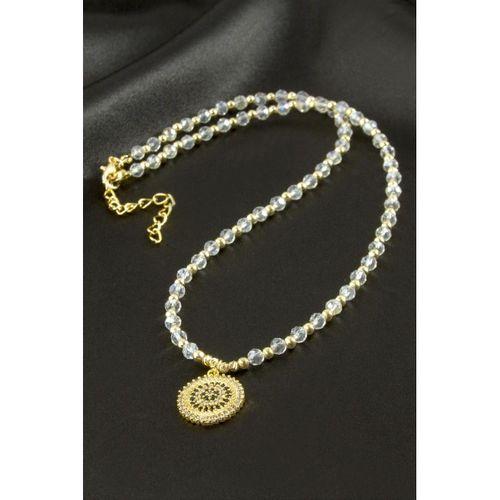 Nazar Zirkon Taşlı Kristal Kolye