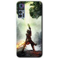 TCL 30 Kılıf HD Desen Baskılı Arka Kapak - Dragon Hunter