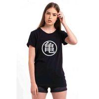 Dragon Ball Baskılı Siyah Kadın Tshirt