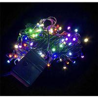 10 M 100 Led Damla Uçlu RGB Işık SİYAH Kablo MZ-17-2