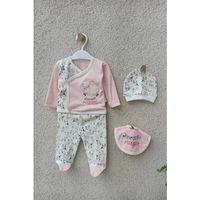 Annesinin Kuzusu Şapkalı Eldivenli 5'li Kız Zıbın Seti