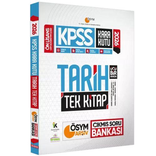 2026 KPSS Önlisans Tarih Coğrafya Vatandaşlık Kara Kutu Soru Bankası ve Manifesto Deneme 6lı Set