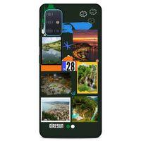 Lopard Samsung Galaxy A51 Uyumlu Kılıf Şehirli ※ (28) Giresun Arka Kapak