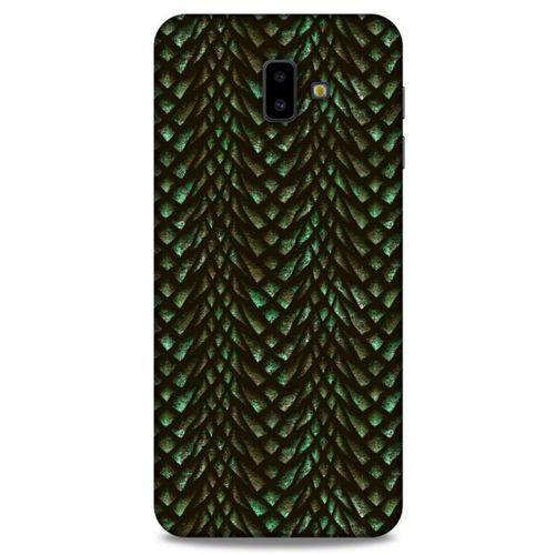 Samsung Galaxy J6 Plus Kılıf Dragons (3) Kapak Ejderha Cilt Yeşil