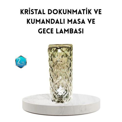 Kristal Rgb Led Masa Lambası – Renkli Kumandalı Işık, Dekoratif Ve Enerji Tasarruflu