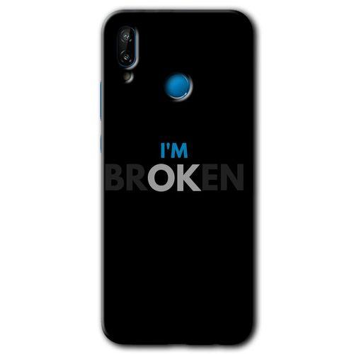 Huawei P20 Lite Kılıf HD Desen Baskılı Arka Kapak - Im Broken