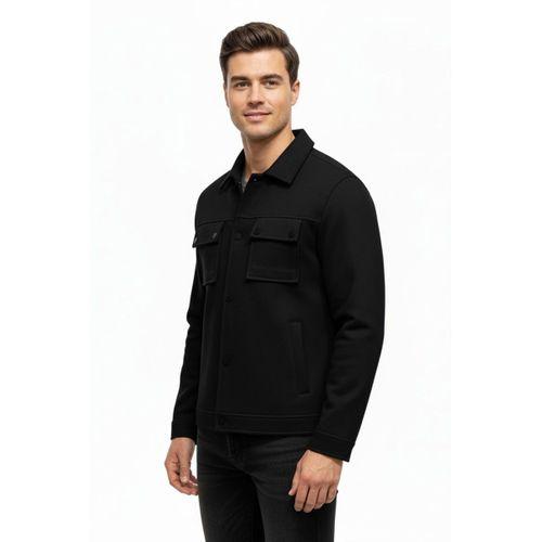 Erkek Siyah Silim Fit Mevsimlik Süet Spor Mont BGL-ST05016