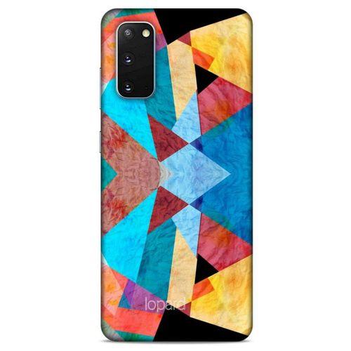 Samsung Galaxy S20 Kılıf Pastel Renkler (25) Antişok Kapak Mavi Sarı