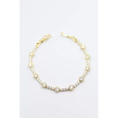 Taşlı Xuping Bileklik - Altın