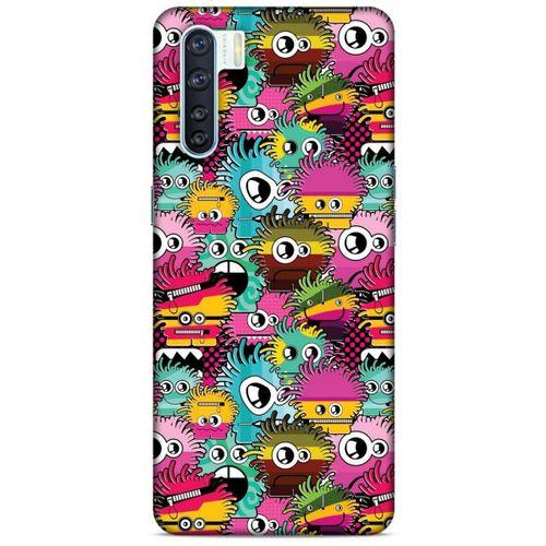 Graffitix (35) Desenli Silikon Kapak Oppo A91 Kılıf