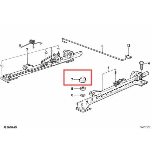 Bmw E30 Ön Koltuk Kayak Somun Kapağı Erken 52 10 1 913 670 (Bu ürün Sadece Plastik parçadır - Almadan Önce Soru Sorabilirsiniz)
