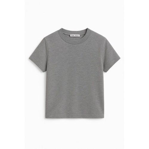 Crop Kısakollu Body Gri Renk