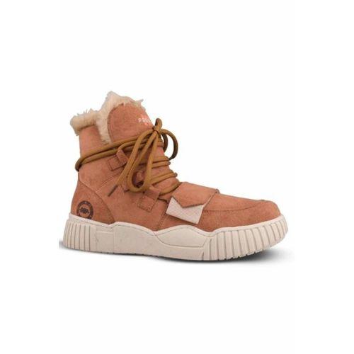 Mp 242-1876, Taba Süet Kadın Bağcıklı Spor Bot