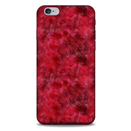 Mermer Desenli (6) Tema Silikon Kılıf Kırmızı Apple Iphone 6S Plus Kılıf