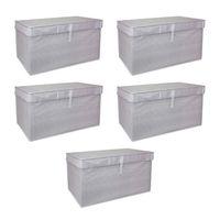 Çok Amaçlı Düzenleyici Kutu Organizer Cırt Cırtlı Hurç Mega Plus Boy 40cm X 30cm X 70cm (5 Adet)